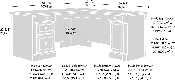 Sauder Palladia L Shaped Desk - Image 3