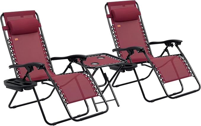 Outsunny Zero Gravity Chair Set by Outsunny