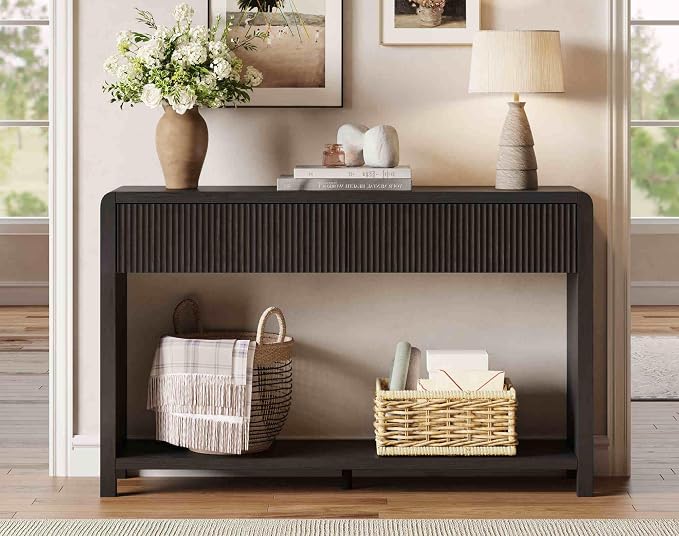FATORRI Console Table for Entryway, Modern Sofa Table - Image 8