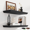 Fun Memories Floating Shelves 24 Inch Long, 9.3 Inch Deep Classic Crown Molding by FunMemories