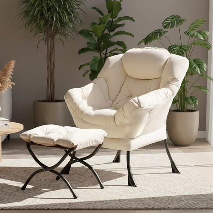 Tiita Modern Large Accent Lounge Lazy Chair, Leisure Sofa Reading Armchair - Image 8