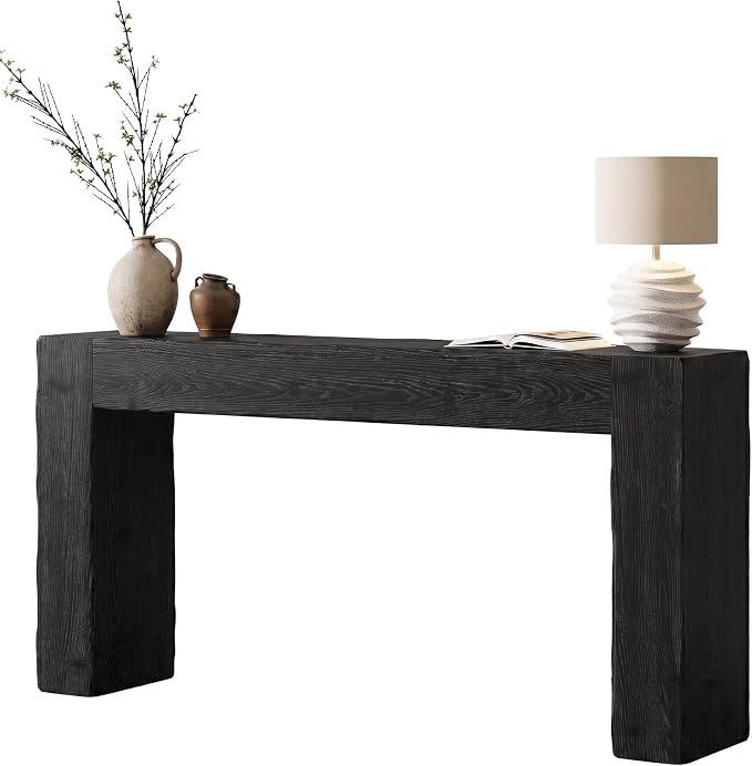 Tribesigns 63-Inch Solid Wood Console Sofa Table, Farmhouse Long Entryway Table - Image 8