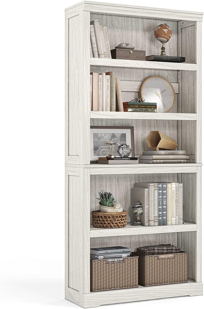 LINSY HOME 5-Shelf Bookcase, Bookshelves Floor Standing Storage Shelves 68 in by LINSYHOME