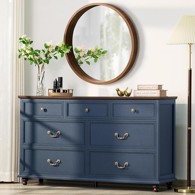 Joaxswe Farmhouse 54" 7 Drawers Dresser by Joaxswe
