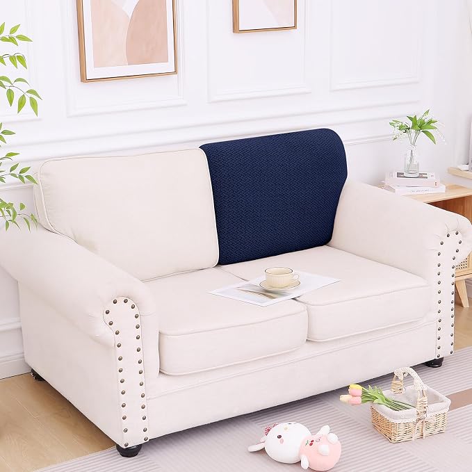 Smiry Waterproof Couch Cushion Covers, Stretch Jacquard Thick Sofa Cushion - Image 5
