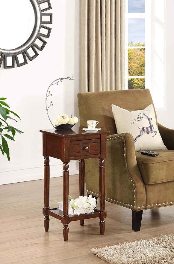 Convenience Concepts French Country Khloe 1 Drawer Accent End Table 14" - Image 2