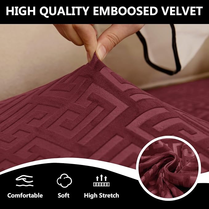 UNBBRRL 10 Pieces Stretch Sofa Cushion Covers - Image 5