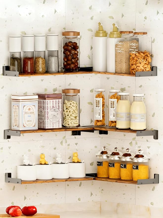 Floating Shelves for Wall, Shelves for Decor Storage Set of 6, Wall Mounted - Image 6