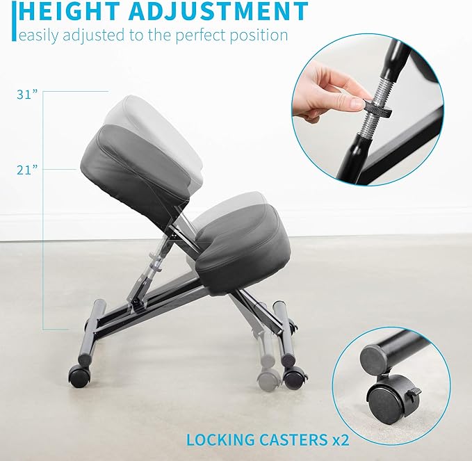 Ergonomic Kneeling Chair, Adjustable Stool - Image 3