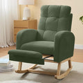 NIOIIKIT Nursery Rocking Chair, Corduroy Upholstered Rocking Chair by NIOIIKITFURNITURE