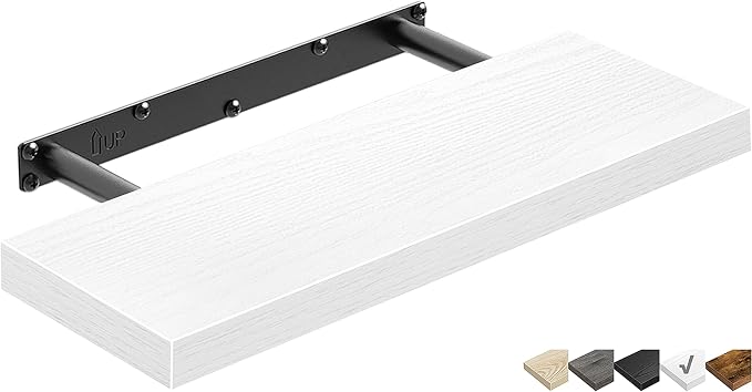 QEEIG Floating Shelf for Wall Bathroom Shelves Bedroom Kitchen Living Room by QEEIG