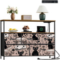 Dresser Seamless Gothic Featuring Graphic Mushrooms Black Cats by Unknown