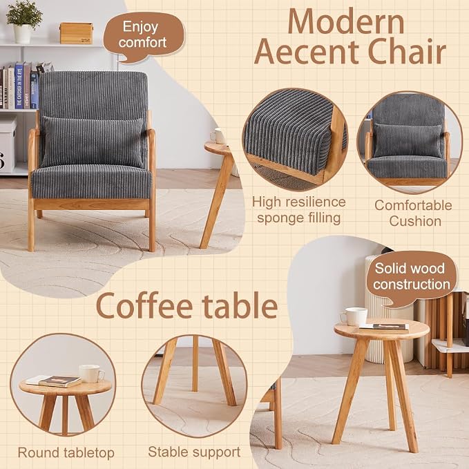 Mid-Century Modern Accent Chair - Image 6