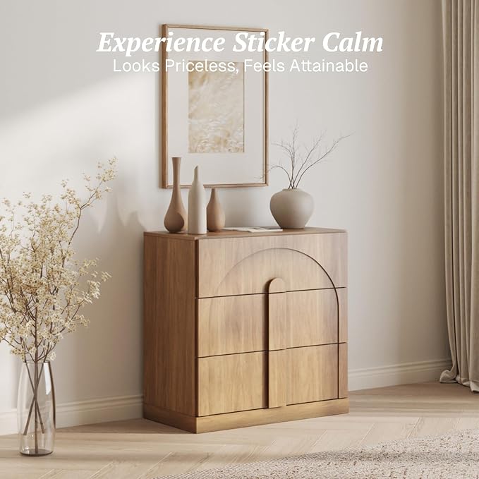 BELLEZE Bookcase with 3 Drawers, Modern Book Shelf with Wide Wooden Handle - Image 3