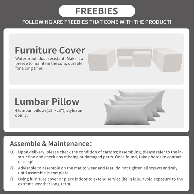Rattaner 6 Pcs Outdoor Furniture Sets Patio Furniture Set - Image 6
