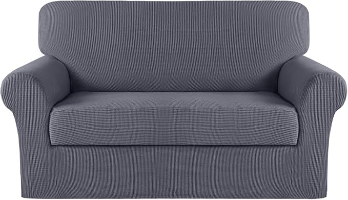 Turquoize Stretch Sofa Slipcover 2 Pieces Sofa Cover Couch Cover by Turquoize