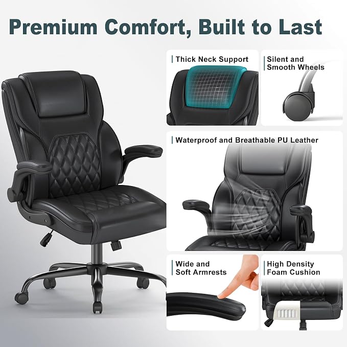 AnyGod Executive Office Chair, Comfy Ergonomic Computer Desk Chairs - Image 6