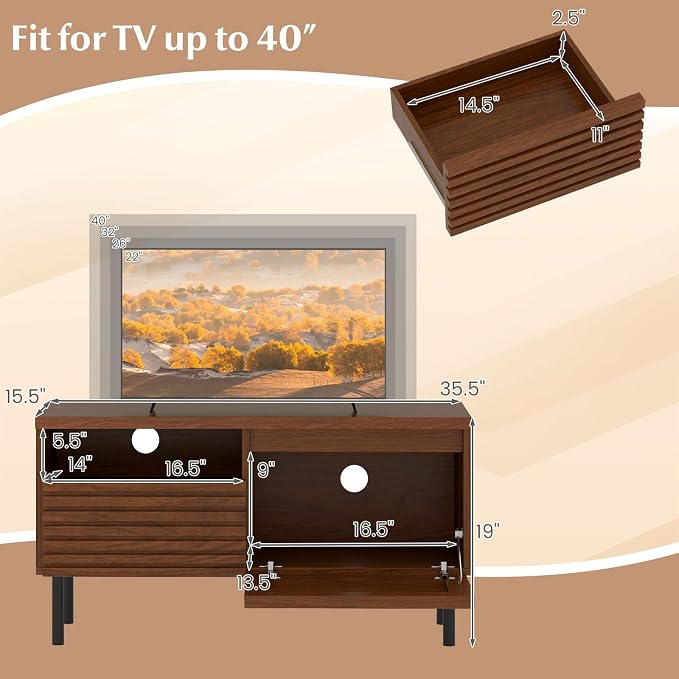Giantex Mid Century Modern TV Stand - Image 4