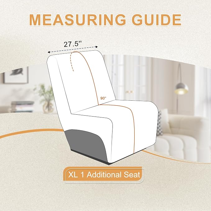 HDCAXKJ 100% Waterproof Reclining Sectional Couch Covers L Shape Recliner Sofa - Image 2