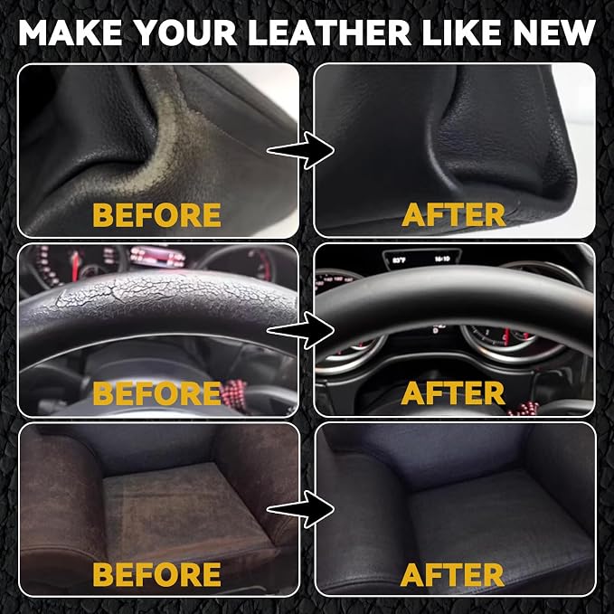 Black Leather Repair Kit for Furniture, Leather Seat Repair Kit for Cars - Image 3