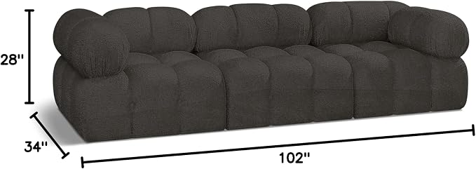 Meridian Furniture 611Brown-S102A Ames Collection Modern | Contemporary Modular - Image 3