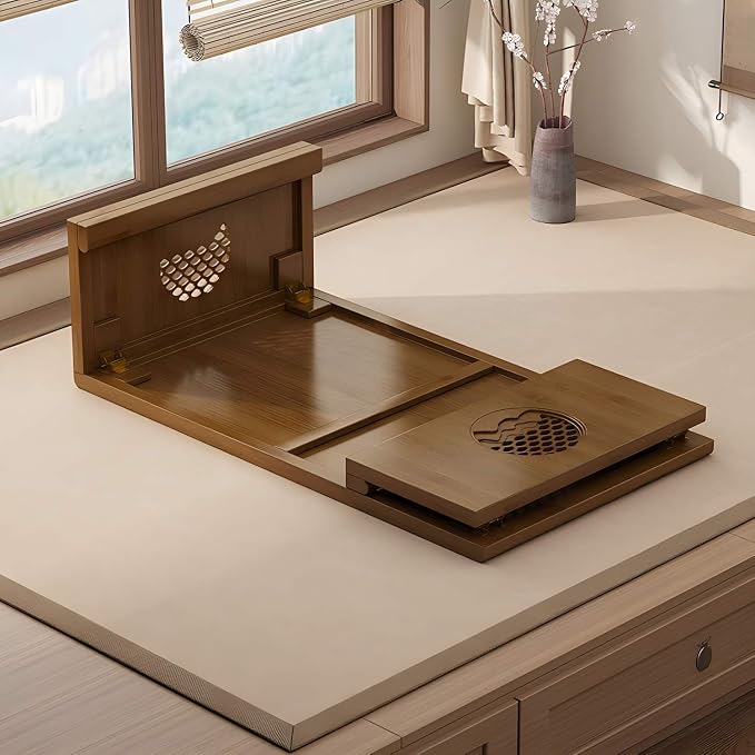 Japanese Table Folding Coffee Table Foldable Floor Table - Image 4