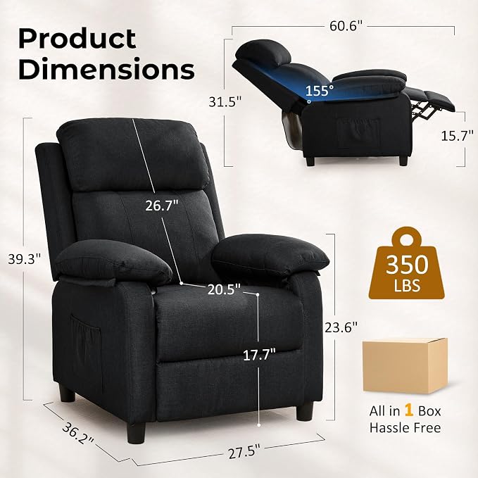 Korser Recliner Chair, Reading Chair - Image 2