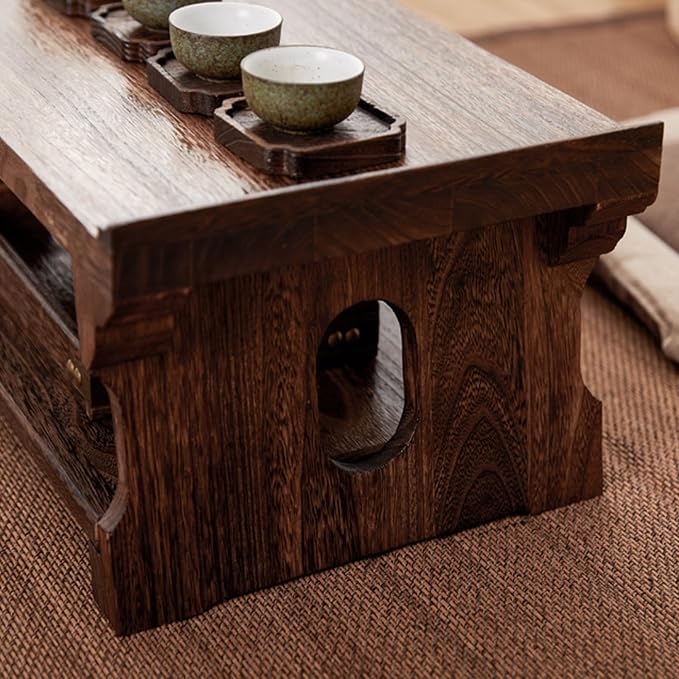 Japanese Solid Wood Tatami Tea Table, Low Coffee Table - Image 6