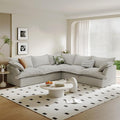 5 Seat V Shape Modular Sectional Couch Sofa by Gtilzria
