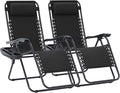JEAREY Zero Gravity Lounge Chairs Set of 2, Adjustable Steel Mesh Recliners by JEAREYOutdoorsCollection