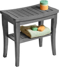 Grey Shower Bench by Bamb%C3%BCsi
