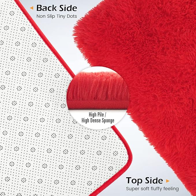 Amearea Premium Soft Fluffy Rug Modern Shag Carpet, 9x12 Feet, Fuzzy Shaggy Rugs - Image 5