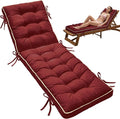 72x21 Inch Folding Chaise Lounge Cushion Quick Dry by AMCATON