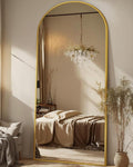 Antok 71" x28” Arched Full Length Floor Mirror, Free Standing/Wall Mount/Leaning by AntokMirror