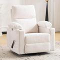 Swivel Rocker Recliner with Adjustable Armrests, Rocking Nursery Chair with by Rhevoy
