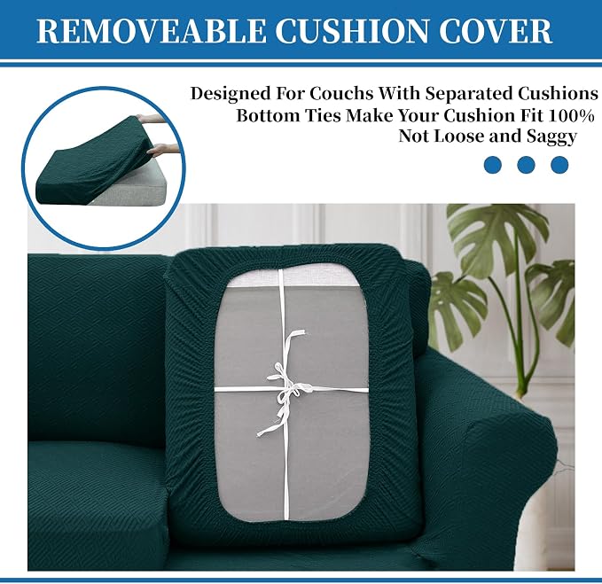 XINEAGE New 3 Pieces Couch Covers - Image 3
