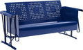 Crosley Furniture Bates Retro Metal Outdoor Sofa Glider, 3-Person Rocking Patio by CrosleyFurniture