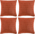 Fancy Homi 4 Packs Boho Burnt Orange Fall Decorative Throw Pillow Covers 22x22 by Fancy+Homi