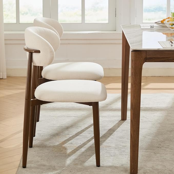 UVV Dining Chairs Set of 2, Metal Kitchen Chairs - Image 4