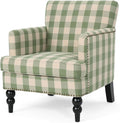 Christopher Knight Home Eve Modern Upholstered Club Chair, Wooden Living Room by ChristopherKnightHome