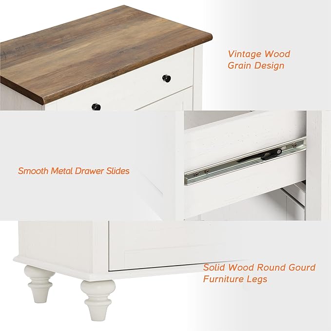 WAMAPT Buffet Cabinet with 8 Doors and 4 Drawers, Large Coffee Bar Table Wood - Image 4