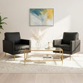 VINGLI Modern PU Leather Accent Chairs Set of 2, Single Sofa Chair by VINGLI