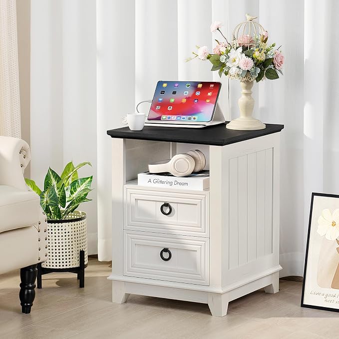 Joaxswe 18" Farmhouse Night Stands Set of 2 - Image 7