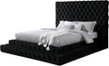 Furniture of America Sable Fabric Upholstered Step Up Queen-Size Platform Bed by FurnitureofAmerica
