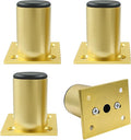 Set of 4 Aluminum Alloy Furniture Legs 2.36 Inch Height, 1.5 Inch Diameter by Kyuionty