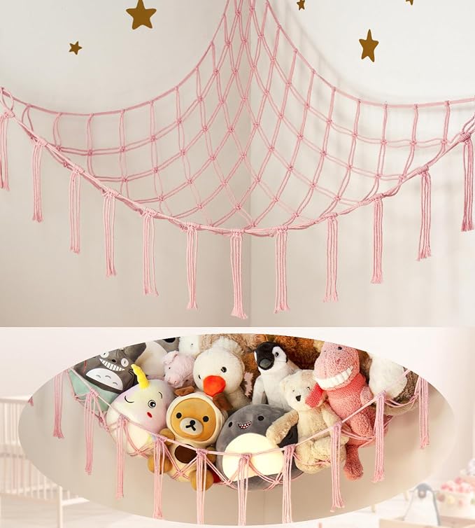 Stuffed Animal Storage Hammock Corner Net by MirolamUS