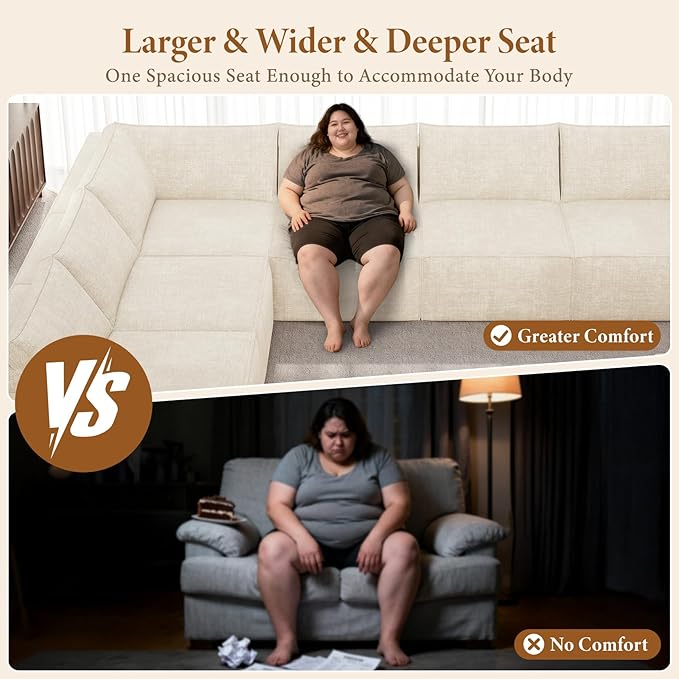 Vesgantti 143.7" Boneless Couch - Image 3