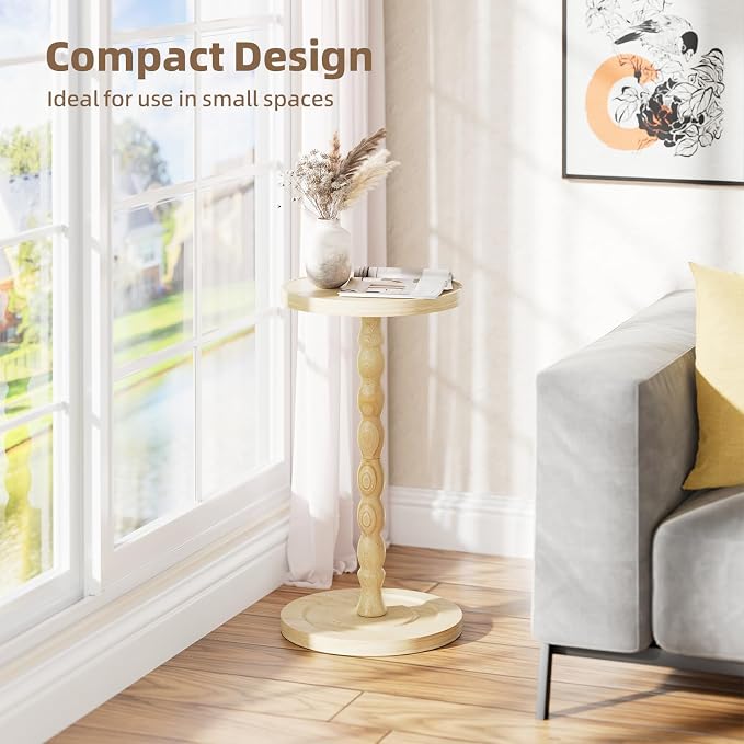 Simple Trending Round Side Table, Small Drink Table, Beside End Table - Image 4