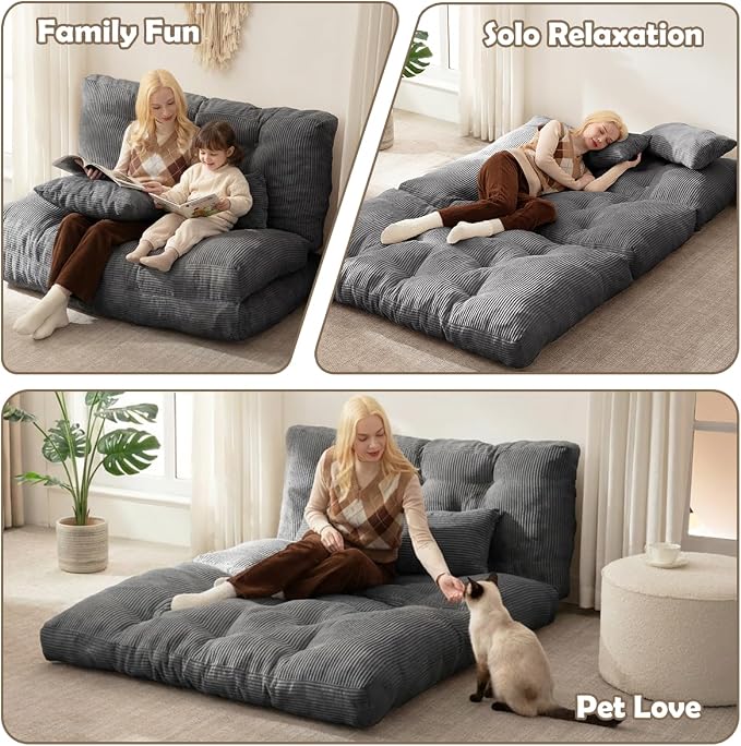 Folding Sofa Bed, Convertible Sleeper Chair - Image 5