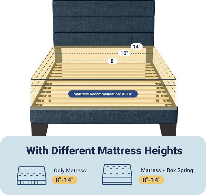 Allewie Twin Size Platform Bed Frame - Image 7